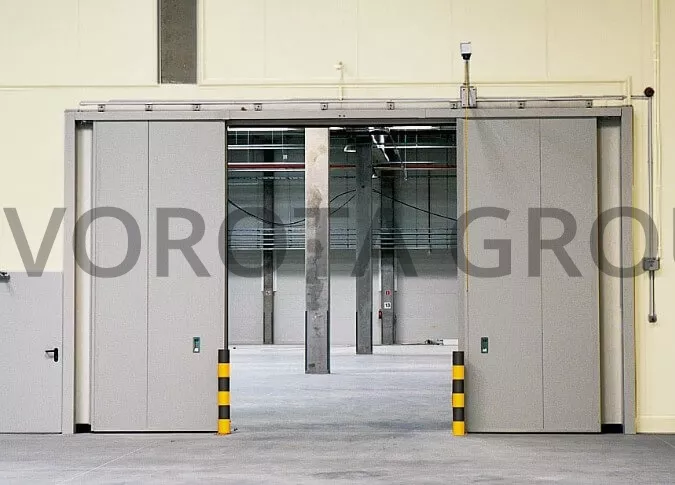 Противопожарные ворота Alutech откатные 3100х2600